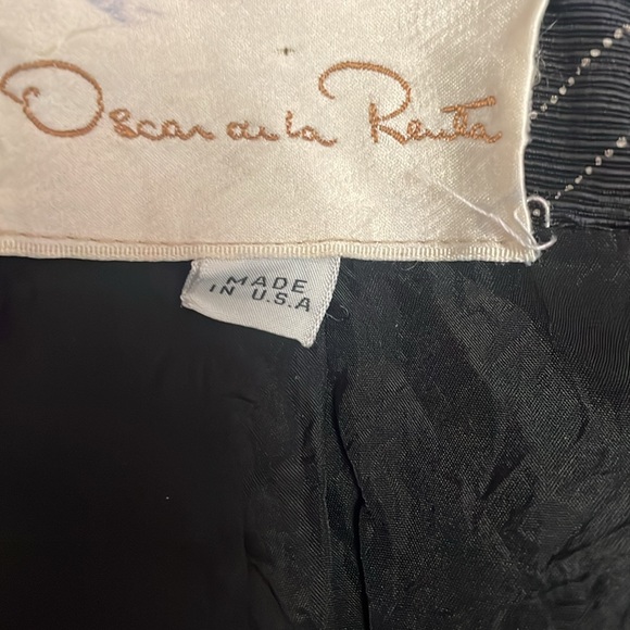 Oscar De La Renta Pin Stipe Blazer Vintage - Picture 6 of 9